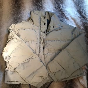 Crop puffer jacket